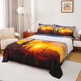 thumbnail image 1 of Manfei Western Cactus Bed Sheets Set King Size, Nature Sunset Bed Sheets King, Adult Female Male Bedding King Size, Ultra Soft Room Decoration, 4pcs, 1 of 7