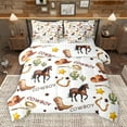 thumbnail image 1 of Manfei Western Cowboy 7-Piece Bedding Comforter Set,Retro Horseshoe Boots King Bedding Sets,Rustic Farmhouse Cabin Bed Sheets For Boys Kids,Ultra Soft Home Decor Reversible, 1 of 9