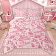 thumbnail image 1 of Manfei Western Cowgirl Cowboy Bedding Comforter Set, Tribal Hippie Bohemian Twin Comforter Sets, Pink Rustic Horse Reversible Bedding Set, Breathable Home Decor, 2 Pieces, 1 of 9
