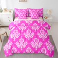 thumbnail image 1 of Manfei Western Damask Print Bedding Comforter Set 7pcs for Adult, Vintage Flower Floral Queen Bedding Sets, Bohemian Mandala Reversible Queen Sheet Sets, Ultra Soft Home Decor, 1 of 7