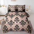 thumbnail image 1 of Manfei Western Damask Print Twin Bedding Sets 7-Piece for Adult, Vintage Flower Floral Bedding Comforter Set, Bohemian Mandala Reversible Sheet Sets, Breathable Home Decor, 1 of 7