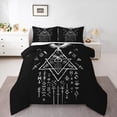 thumbnail image 1 of Manfei Western Fantasy Queen Comforter Set,Rustic Eagle Bedding Sets,White Black Bedding Comforter Set For Boys,Super Cozy Room Decor Reversible,3 Pieces, 1 of 7