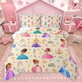 thumbnail image 1 of Manfei Western Kawaii Princess Queen Comforter Set,Cute Flowers Daisy Bedding Sets,Cartoon Castle Bedding Comforter Set For Girls Kids,Breathable Home Decor Reversible,3pcs, 1 of 8