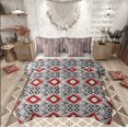 thumbnail image 1 of Manfei Western Retro Aztec Bedding Comforter Set 7 Pieces, Bohemian Hippie Geometric Full Bedding Set, Teens Kids Adult Reversible Fitted Sheet Flat Sheet, Microfiber Bedroom Decor, 1 of 7