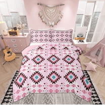 Manfei Western Retro Aztec Bedding Comforter Set, Bohemian Hippie Geometric Twin Comforter Sets, Teens Kids Adult Reversible Bedding Set, Luxury Bedroom Decor, 2-Piece