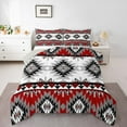thumbnail image 1 of Manfei Western Retro Aztec Full Size Comforter Sets, Bohemian Hippie Geometry Bedding Comforter Set, Teens Kids Adult Reversible Bedding Sets, Ultra Soft Home Decor, 3 Pieces, 1 of 8