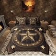 thumbnail image 1 of Manfei Western Texas Stars Bedding Sets King Size, Cowboy Cowgirl Bed in a Bag King size, Rustic Farmhouse Reversible Comforter Sets with Sheets, Microfiber Bedroom Decorative, 7pcs, 1 of 7