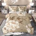 thumbnail image 1 of Manfei Western Vintage Floral 7-Piece Bedding Comforter Set,Boho Bohemian Flower King Bedding Sets,Beige Brown Bed Sheets For Children,Super Cozy Room Decor Reversible, 1 of 9