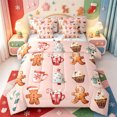 thumbnail image 1 of Manfei Western Xmas Festive 7-Piece Twin Bedding,Cartoon Christmas Snowflake Bedding Comforter Set,Xmas Reversible, 1 of 7