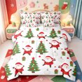 thumbnail image 1 of Manfei Western Xmas Festive 7-Piece Twin Bedding,Kawaii Christmas Tree Bedding Comforter Set,Xmas Reversible, 1 of 7