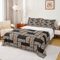 thumbnail image 1 of Manfei Kids Wheat Buffalo Plaid Bed Sheets, Fashion Leopard Print King Sheets, 4pcs, 1 of 6