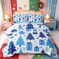 thumbnail image 1 of Manfei Whimsical Animals Twin Quilt Set,Merry Xmas Twin Coverlet Set,2pcs,1 Bedspread and 1 Pillowcase, 1 of 7
