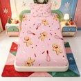 thumbnail image 1 of Manfei Whimsical Christmas Elf Twin Fitted Sheet,Merry Xmas Bedding,2-Piece,1 Fitted Sheet and 1 Pillowcase, 1 of 6