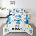 thumbnail image 1 of Manfei White Xmas Snowmen Bedding Comforter Set,Hello Winter Twin Comforter Sets,Merry Christmas Bedding Set For Child,Breathable Home Decor Reversible,2pcs, 1 of 8