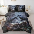 thumbnail image 1 of Manfei Wild Bird Crow Bedding Comforter Set 7pcs,Halloween Magic Books Queen Bedding Sets,Country Plant Leaves Queen Sheet Sets For Teens,Breathable Home Decor,Reversible, 1 of 8