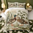 thumbnail image 1 of Manfei Wild Duck Print Quilt Full,Farmhouse Mallard Full Bedspread Sets,3-Piece,1 Coverlet and 2 Pillowcases, 1 of 7