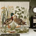 thumbnail image 1 of Manfei Wild Duck Print Shower Curtain 72Wx72L,Farmhouse Mallard Bathroom Curtain, 1 of 5