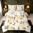 thumbnail image 1 of Manfei Wild Mallard Duck 7-Piece Twin Bedding,Rustic Bird Bedding Comforter Set,Light Gray Reversible, 1 of 7