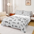 thumbnail image 1 of Manfei Wildlife Animal Bear Twin Sheet Sets,Tropical Botanical Pine Twin Fitted Sheet,Rustic Western Farmhouse Flat Sheet For Boys,Ultra Soft Home Decor,3 Pieces, 1 of 7