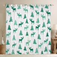 thumbnail image 1 of Manfei Wildlife Animal Deer Black Out Curtains,Rustic Western Farmhouse Curtains Pack of 2 (42x63 Each),Green White Bedroom Curtains For Boys,Ultra Soft Home Decor, 1 of 6