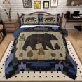 thumbnail image 1 of Manfei Wildlife Bear 3-Piece Full Size Comforter Sets for Boys Girls,Tribal Aztec Bedding Comforter Set,Jungle Animal Lightweight Bedding Sets,Lightweight Room Decor,Reversible, 1 of 8