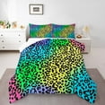thumbnail image 1 of Manfei Wildlife Cheetah 3 Pieces Queen Comforter Set,Animal Print Bedding Sets,Abstract Gradient Bedding Comforter Set,Ultra Soft Teenager Bedroom Decor,Reversible, 1 of 6