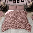 thumbnail image 1 of Manfei Wildlife Cheetah Hide Bedding Comforter Set,Safari Animal Leopard Twin Comforter Sets,Pink Brown Bedding Set For Kids,Super Cozy Room Decor Reversible,2-Piece, 1 of 8