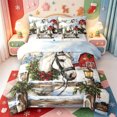 thumbnail image 1 of Manfei Winter Holiday 7-Piece King Bedding,Festive Christmas Snowman King Bed in a Bag,Xmas Reversible, 1 of 7