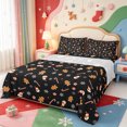thumbnail image 1 of Manfei Winter Holiday Bed Sheets,Kawaii Christmas Snowman Full Size Sheets,4 Pieces,1 Flat Sheet,1 Fitted Sheet and 2 Pillowcases, 1 of 6