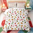thumbnail image 1 of Manfei Winter Holiday Bed Spread Queen,Snowy Christmas Animal Cow Queen Coverlet Set,3 Pieces,1 Quilt and 2 Pillowcases, 1 of 7