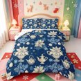 thumbnail image 1 of Manfei Winter Holiday Full Size Comforter Sets,Cartoon Christmas Elf Bedding Comforter Set,Xmas Reversible,3pcs,1 Comforter and 2 Pillowcases, 1 of 7