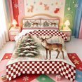 thumbnail image 1 of Manfei Winter Holiday Queen Comforter Set,Farmhouse Christmas Santa Claus Comforter Sets Queen,Xmas Reversible,3-Piece,1 Comforter and 2 Pillowcases, 1 of 7