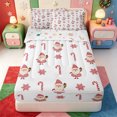 thumbnail image 1 of Manfei Winter Holiday Zipper Twin Comforter Sets with Fitted Sheet and 2 Pillowcases,Cute Xmas Christmas Elk Zipper Bedding Set,Xmas Reversible,4 Pieces, 1 of 7