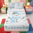 thumbnail image 1 of Manfei Winter Holiday Zipper Twin Comforter Sets with Fitted Sheet and 2 Pillowcases,Cute Xmas Christmas Gingerbread Zipper Bedding Set,Xmas Reversible,4-Piece, 1 of 7