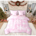 thumbnail image 1 of Manfei Winter Snowflake Print Bedding Comforter Set 7 Pieces, Christmas Festival Full Bedding Set, Teens Boys Girls Kids Reversible Fitted Sheet Flat Sheet, Breathable Home Decor, 1 of 7