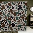 thumbnail image 1 of Manfei Woodland Camo Pattern Shower Curtain 72Wx72L,Classic Rustic Farmhouse Camouflage Bathroom Curtain, 1 of 5
