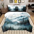 thumbnail image 1 of Manfei Woodland Jungle Plants 7-Piece Twin Bedding Sets for Children Teens,Moutain Trees Bedding Comforter Set,Botanical Theme Breathable Sheet Sets,Lightweight Room Decor,Reversible, 1 of 8
