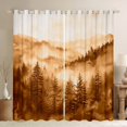 thumbnail image 1 of Manfei Woodland Jungle Plants Black Out Curtains for Children Teens,Moutain Trees Curtains Pack of 2 (42x63 Each),Botanical Theme Bedroom Curtains,Lightweight Room Decor, 1 of 6