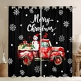 thumbnail image 1 of Manfei Xmas Farm Tractor Curtains Pack of 2 (42x84 Each) for Boys Girls, Merry Christmas Curtains Blackout, Snowman Snowflake Bedroom Curtains, Luxury Home Decor, 1 of 5