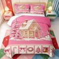 thumbnail image 1 of Manfei Xmas Kawaii Snowflake Quilt Full,Traditional Farm Cattle Full Bedspread Sets,3-Piece,1 Coverlet and 2 Pillowcases, 1 of 7
