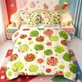 thumbnail image 1 of Manfei Xmas Kawaii Snowman 7-Piece Twin Bedding,Traditional Gift Bedding Comforter Set,Xmas Reversible, 1 of 7