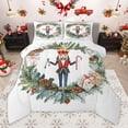 thumbnail image 1 of Manfei Xmas Nutcracker 3 Pieces Queen Comforter Set for Teens Boys Girls,Merry Christmas Ultra Soft Bedding Sets,Happy New Year Bedding Comforter Set,Breathable Home Decor,Reversible, 1 of 8