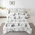 thumbnail image 1 of Manfei Xmas Tree 3 Pieces Queen Comforter Set for Teens Boys Girls,Merry Christmas Ultra Soft Bedding Sets,Happy New Year Bedding Comforter Set,Ultra Soft Home Decor,Reversible, 1 of 8