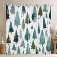 thumbnail image 1 of Manfei Xmas Tree Curtains Pack of 2 (42x84 Each) for Kids Teens Girls,Happy New Year Curtains Blackout,Merry Christmas Bedroom Curtains,Microfiber Bedroom Decor, 1 of 6