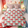 thumbnail image 1 of Manfei Xmas Winter Holiday 7-Piece King Bedding,Cute Santa Claus King Bed in a Bag,Xmas Reversible, 1 of 7