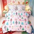 thumbnail image 1 of Manfei Xmas Winter Holiday 7-Piece Twin Bedding,Cartoon Animals Bedding Comforter Set,Xmas Reversible, 1 of 7