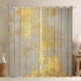 thumbnail image 1 of Manfei Yellow Abstract Black Out Curtains,Batik Artwork Curtains Pack of 2 (42x63 Each),Vintage Tie Dye Bedroom Curtains For Men Women,Ultra Soft Home Decor, 1 of 6