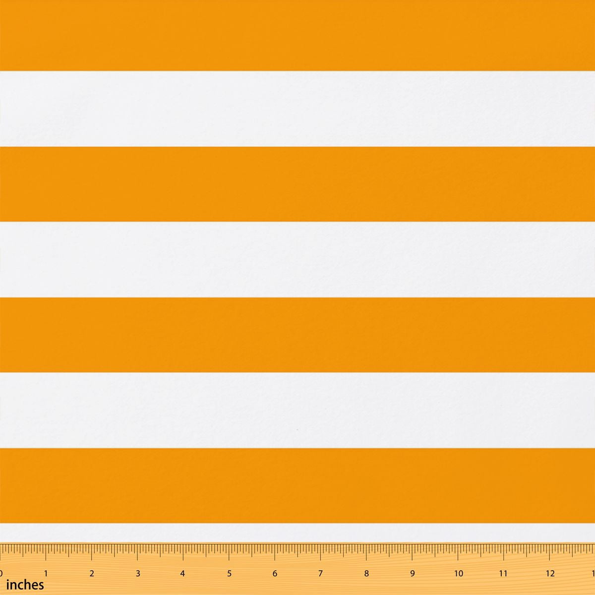 Manfei Yellow Stripe Fabric by the Yard 3 Yards, Orange Band Room Decor ...