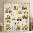 thumbnail image 1 of Manfei Yellow Tractor Curtains and Drapes (52x84), Cartoon Vehicle Curtains Pack of 2, Construction Truck Black Out Curtains, Window Drapes Bedroom Decor, 1 of 6