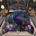 thumbnail image 1 of Manfei Zoo Animal Peacock Queen Comforter Set,Country Floral Bedding Sets,Boho bohemian Theme Bedding Comforter Set Forkids,Super Cozy Room Decor Reversible,3pcs, 1 of 8